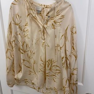 A New Day Flower sprint Dress Shirt